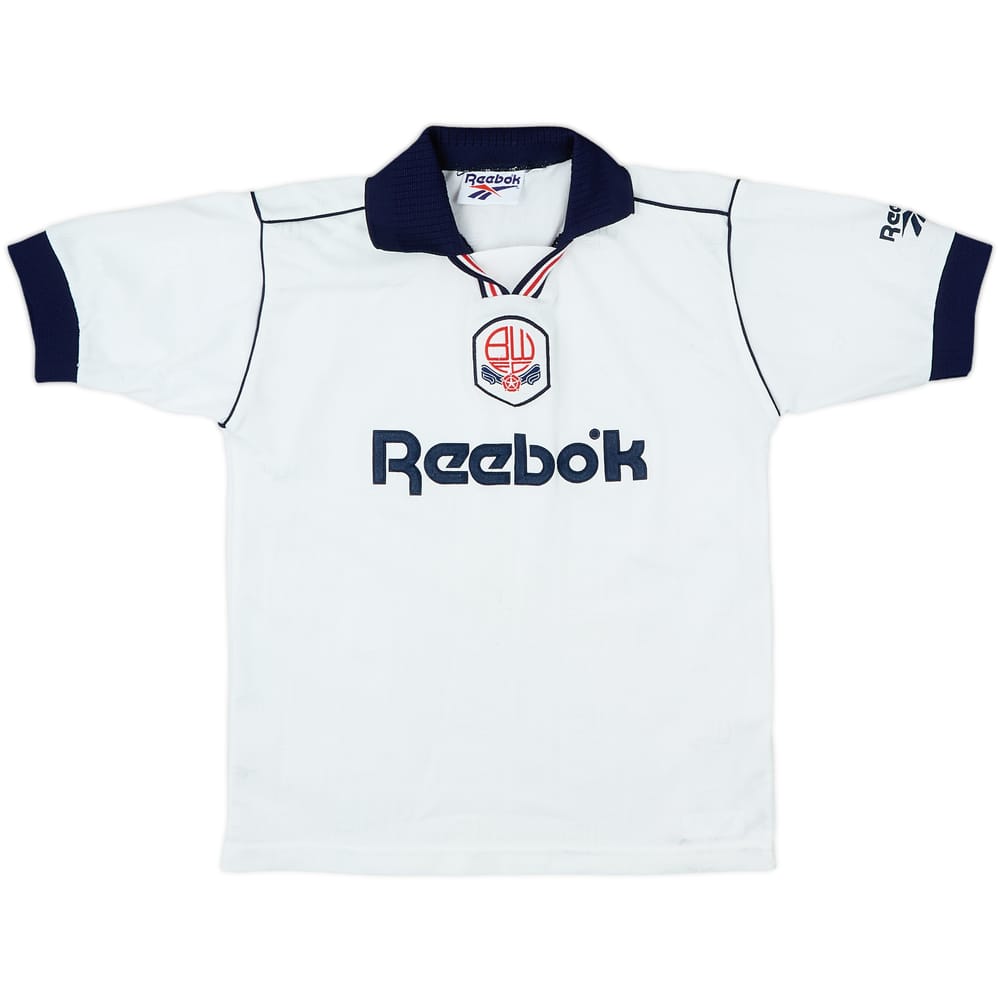 1995-97 Bolton Home Shirt - 8/10 - (L.Boys)
