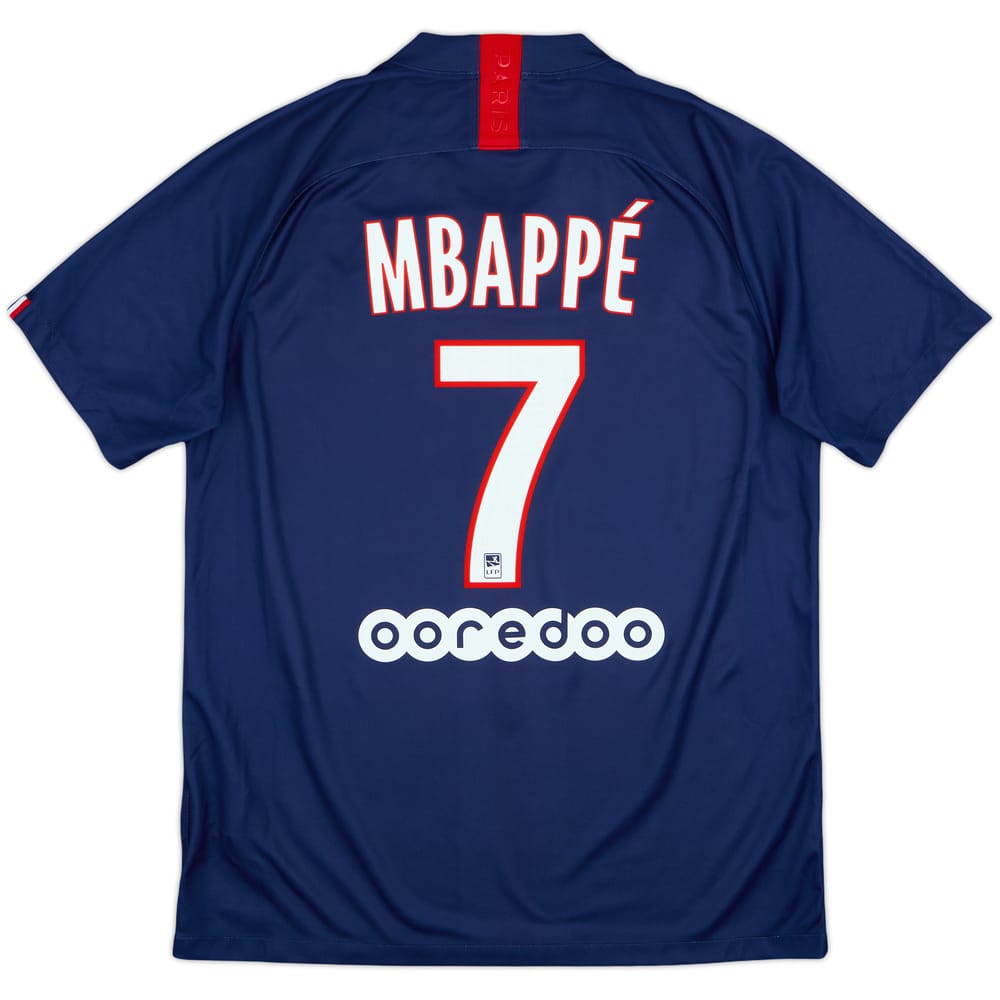 2019-20 Paris Saint-Germain Home Shirt Mbappe #7 - 10/10 - (L)