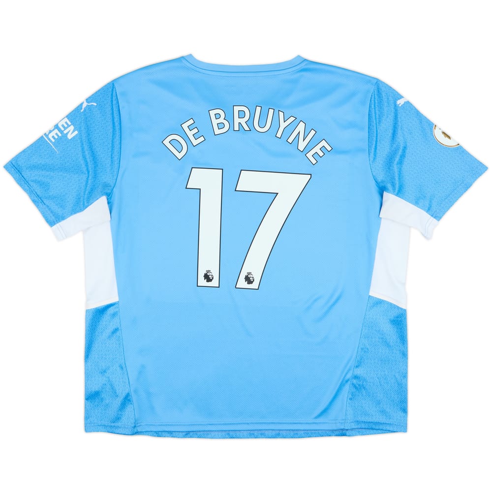 2021-22 Manchester City Home Shirt De Bruyne #17 - 8/10 - (XXL)