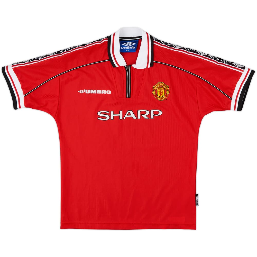 1998-00 Manchester United Home Shirt - 8/10 - (L.Boys)