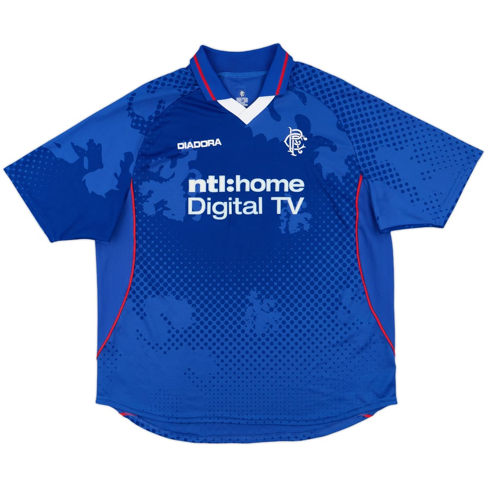 2002-03 Rangers Home Shirt - 10/10 - (XL)