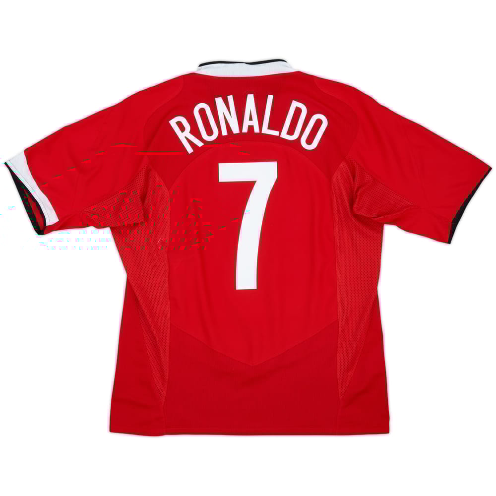 2004-06 Manchester United Home Shirt Ronaldo #7 - 8/10 - (L)