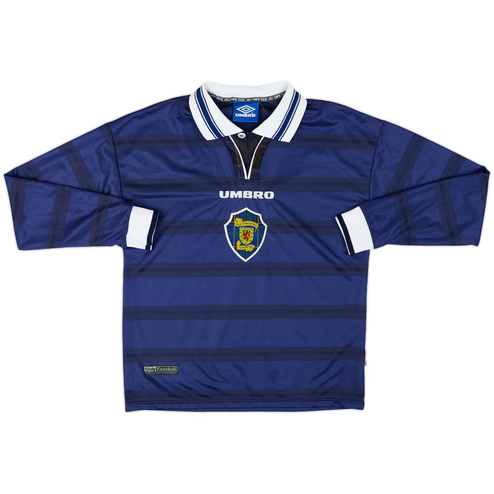 1998-00 Scotland Home L/S Shirt - 9/10 - (S)