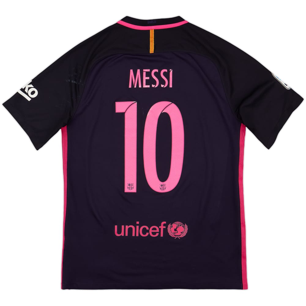 2016-17 Barcelona Away Shirt Messi #10 - 5/10 - (M)