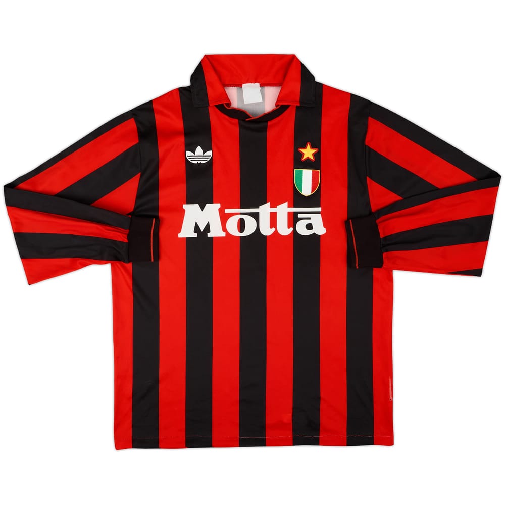 1992-93 AC Milan Home L/S Shirt - 6/10 - (L)