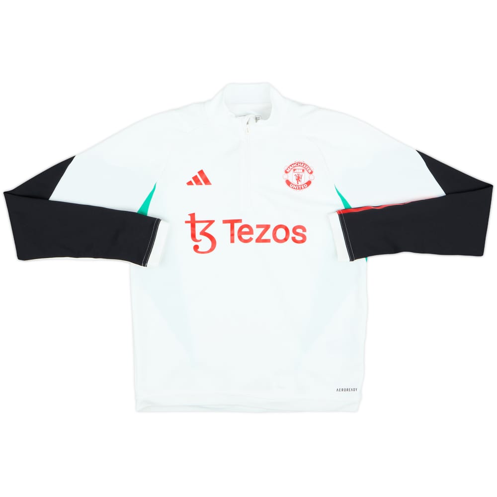 2023-24 Manchester United adidas 1/4 Zip Drill Top - 7/10 - (Women's S)
