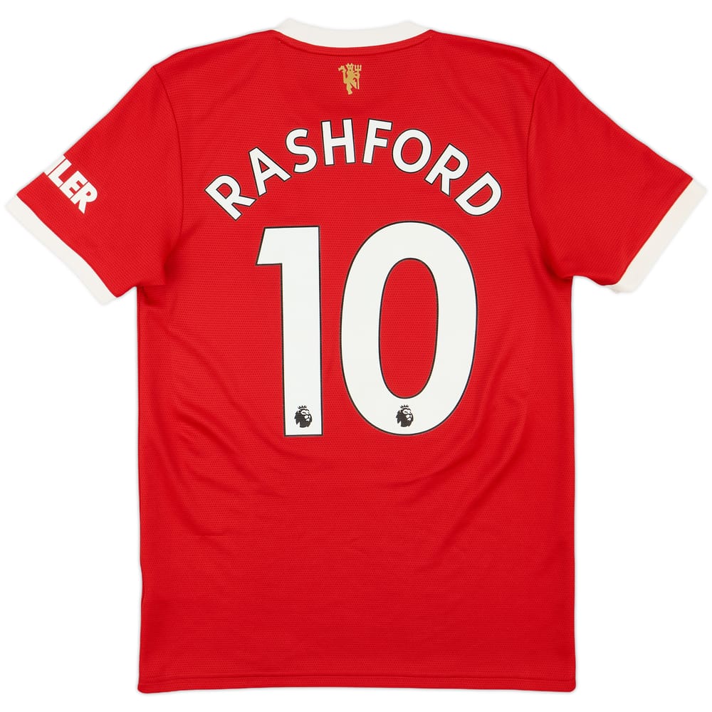 2021-22 Manchester United Home Shirt Rashford #10 - 8/10 - (S)