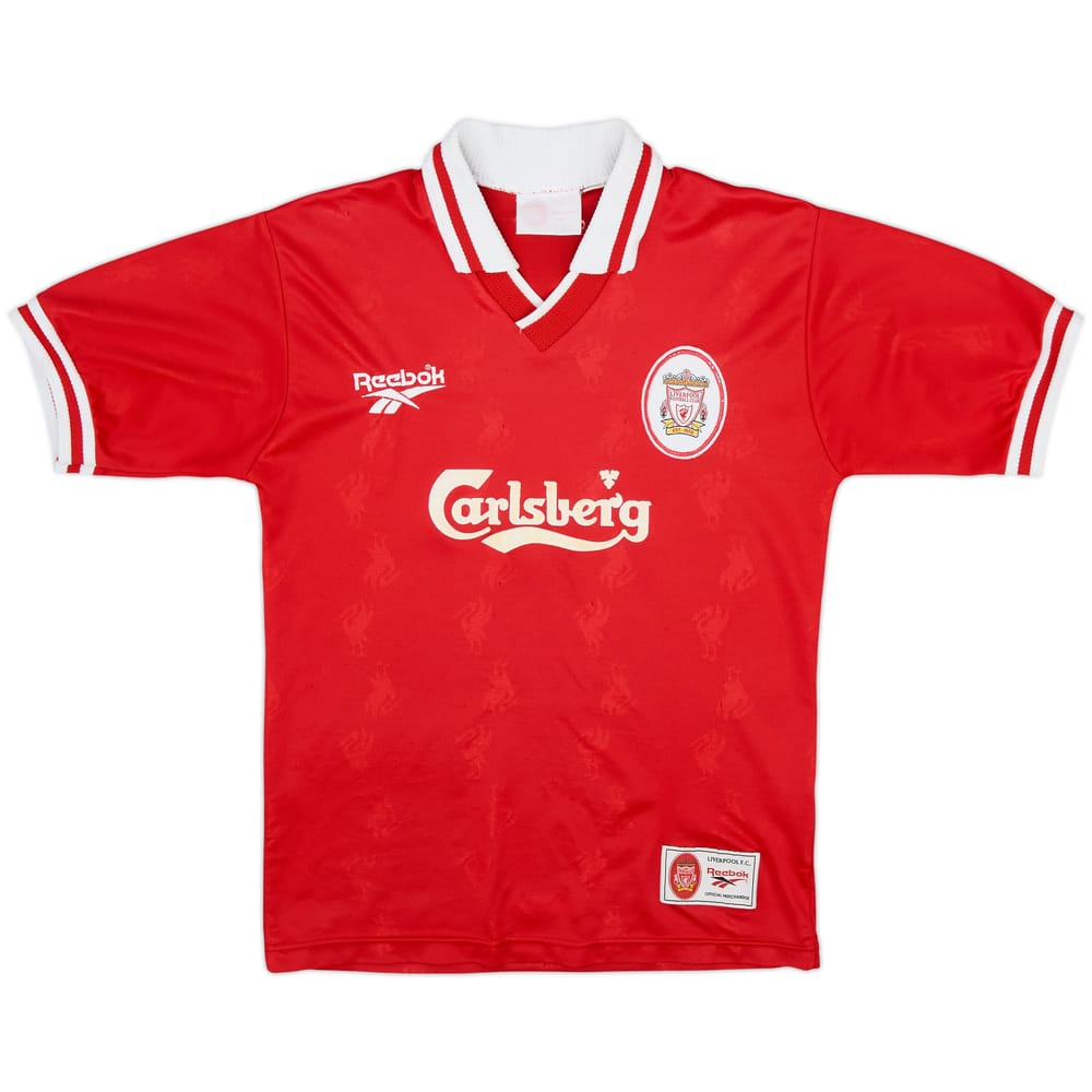 1996-98 Liverpool Home Shirt - 8/10 - (Y)