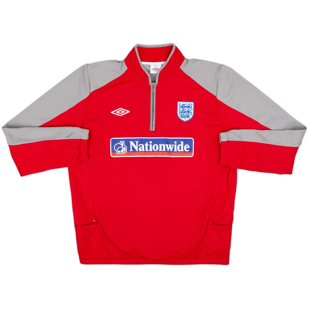 2010-11 England Umbro 1/4 Zip Sweat Top - 7/10 - (XL)