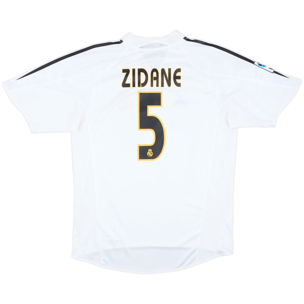 2004-05 Real Madrid Home Shirt Zidane #5 - 8/10 - (M)