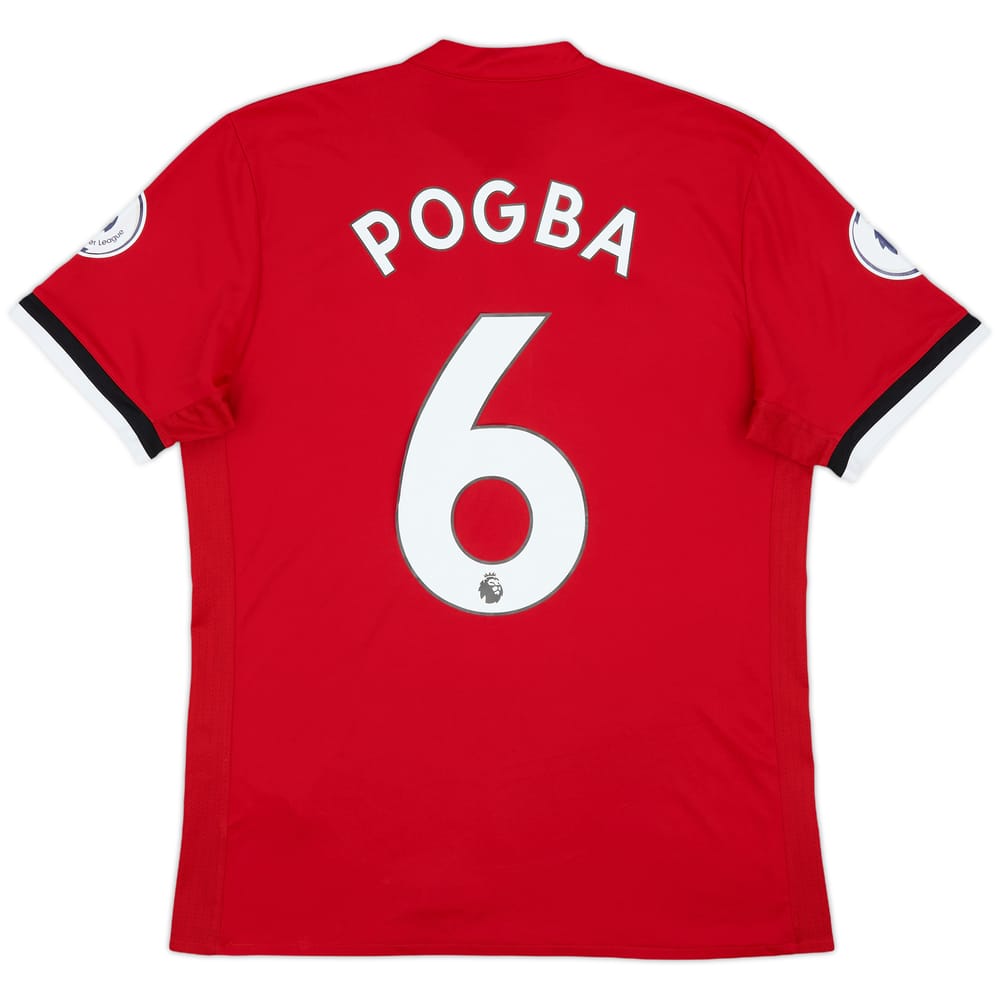 2017-18 Manchester United Home Shirt Pogba #6 - 6/10 - (L)