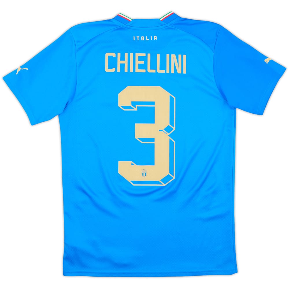 2022-23 Italy Home Shirt Chiellini #3 - 8/10 - (S)