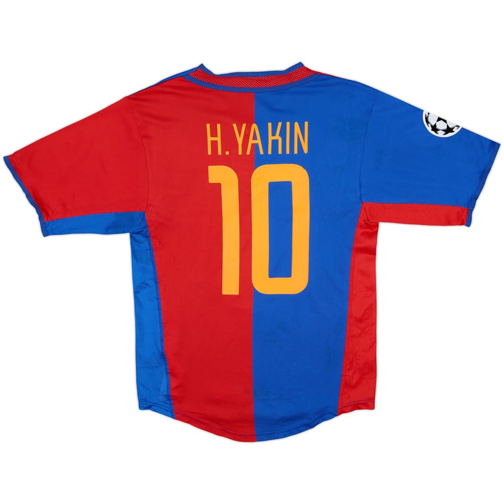 2002-04 FC Basel Home Shirt H.Yakin #10 - 5/10 - (S)