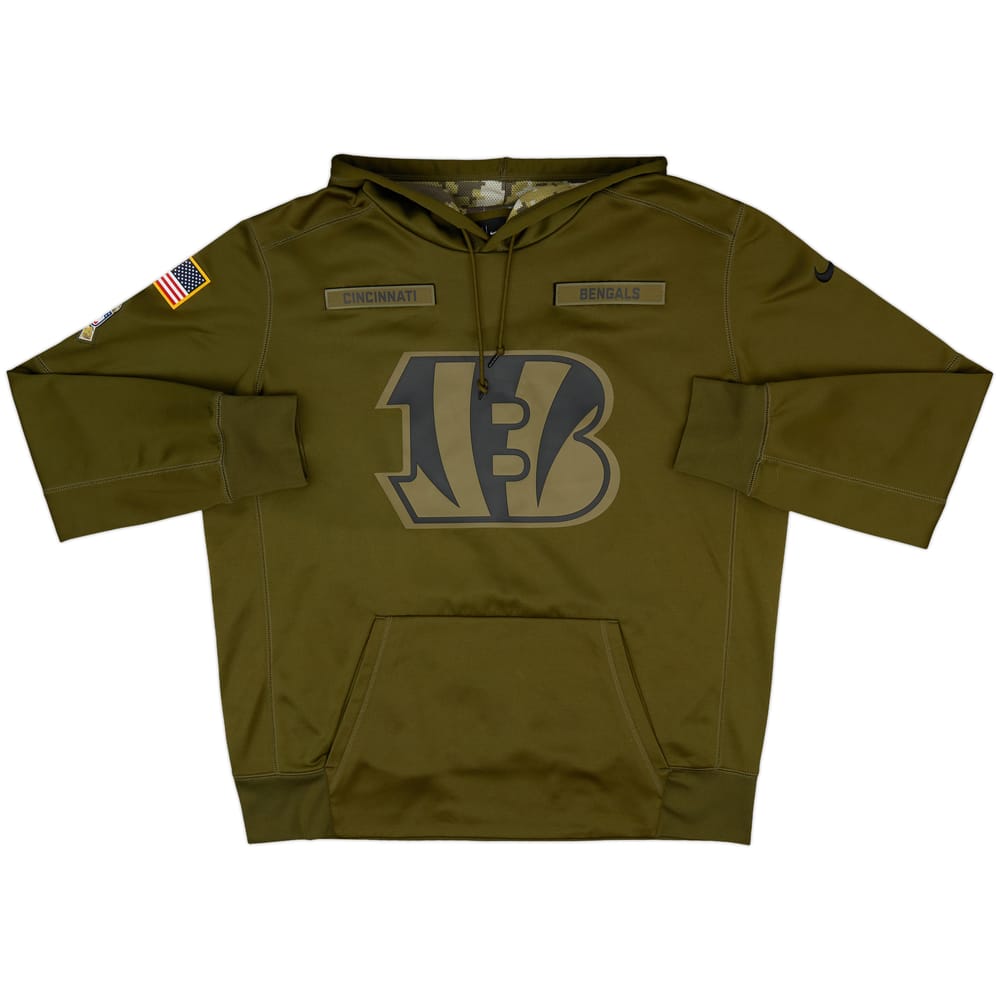 2018 Cincinnati Bengals Salute to Service Nike Hooded Sweat Top - 9/10 - (XL)
