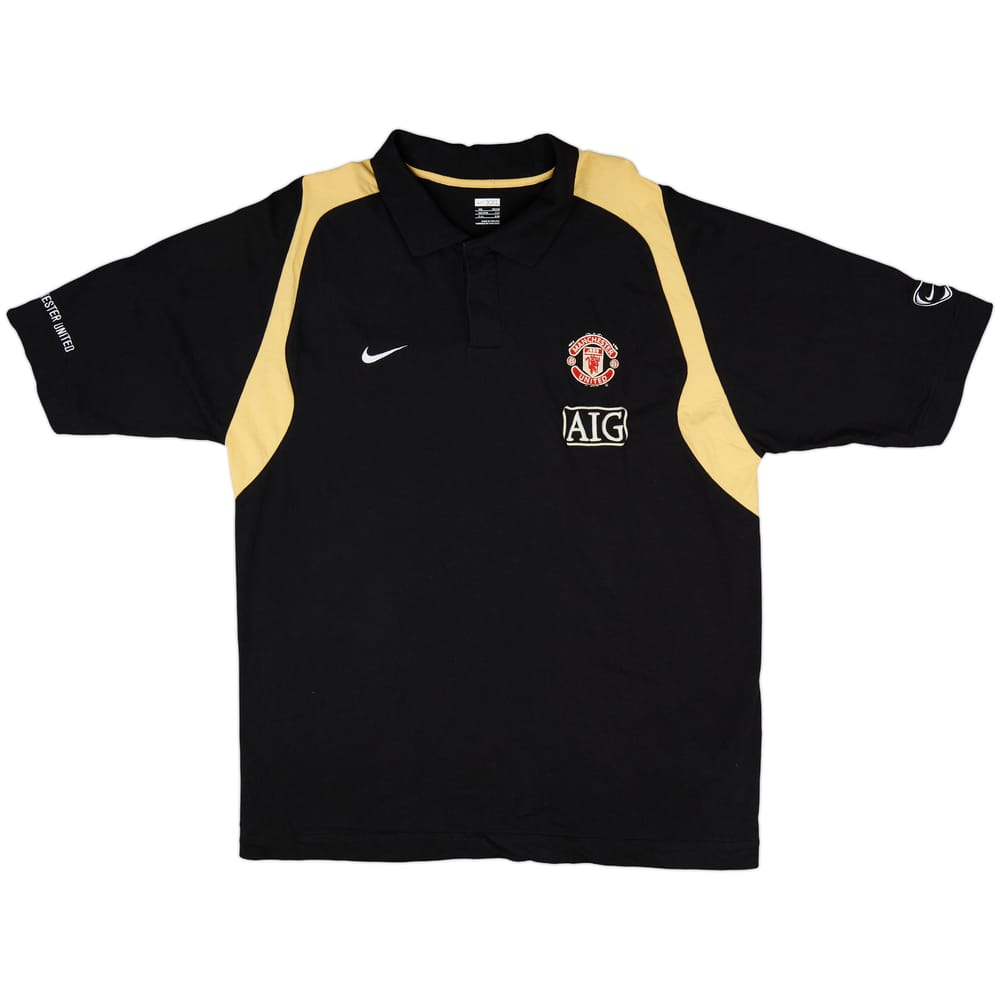 2007-08 Manchester United Nike Polo Shirt - 8/10 - (XXL)
