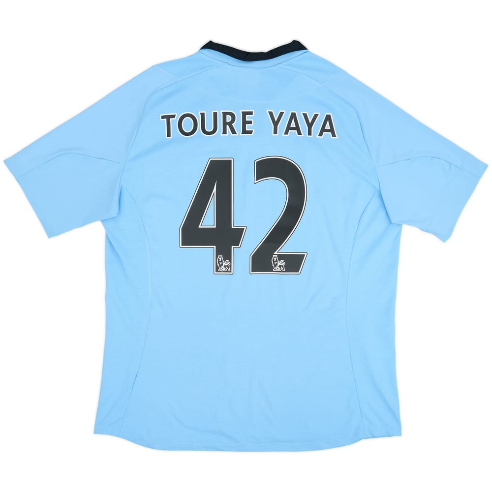 2012-13 Manchester City Home Shirt Toure Yaya #42 - 8/10 - (XL)
