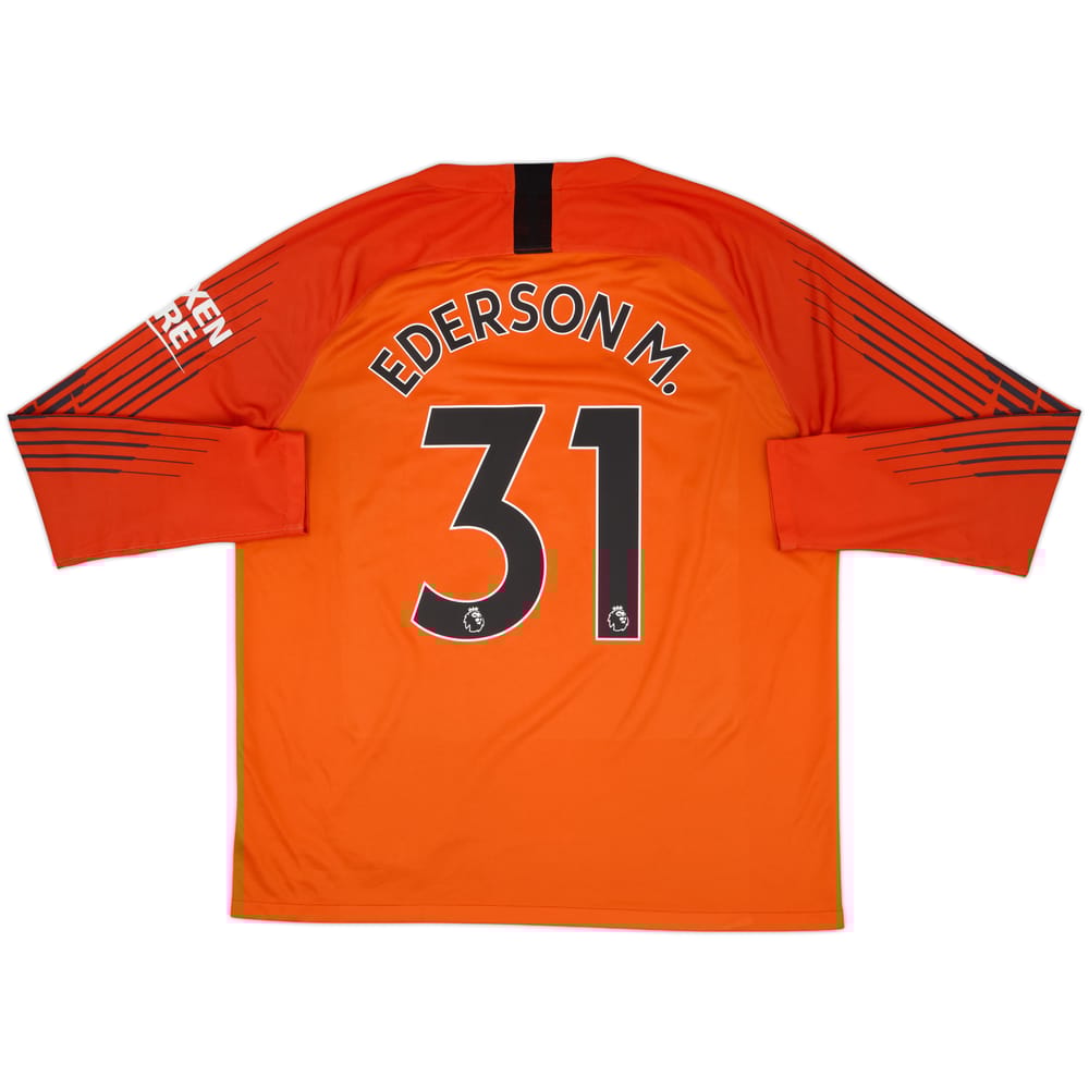 2018-19 Manchester City GK Shirt Ederson M. #31 - 8/10 - (XL)