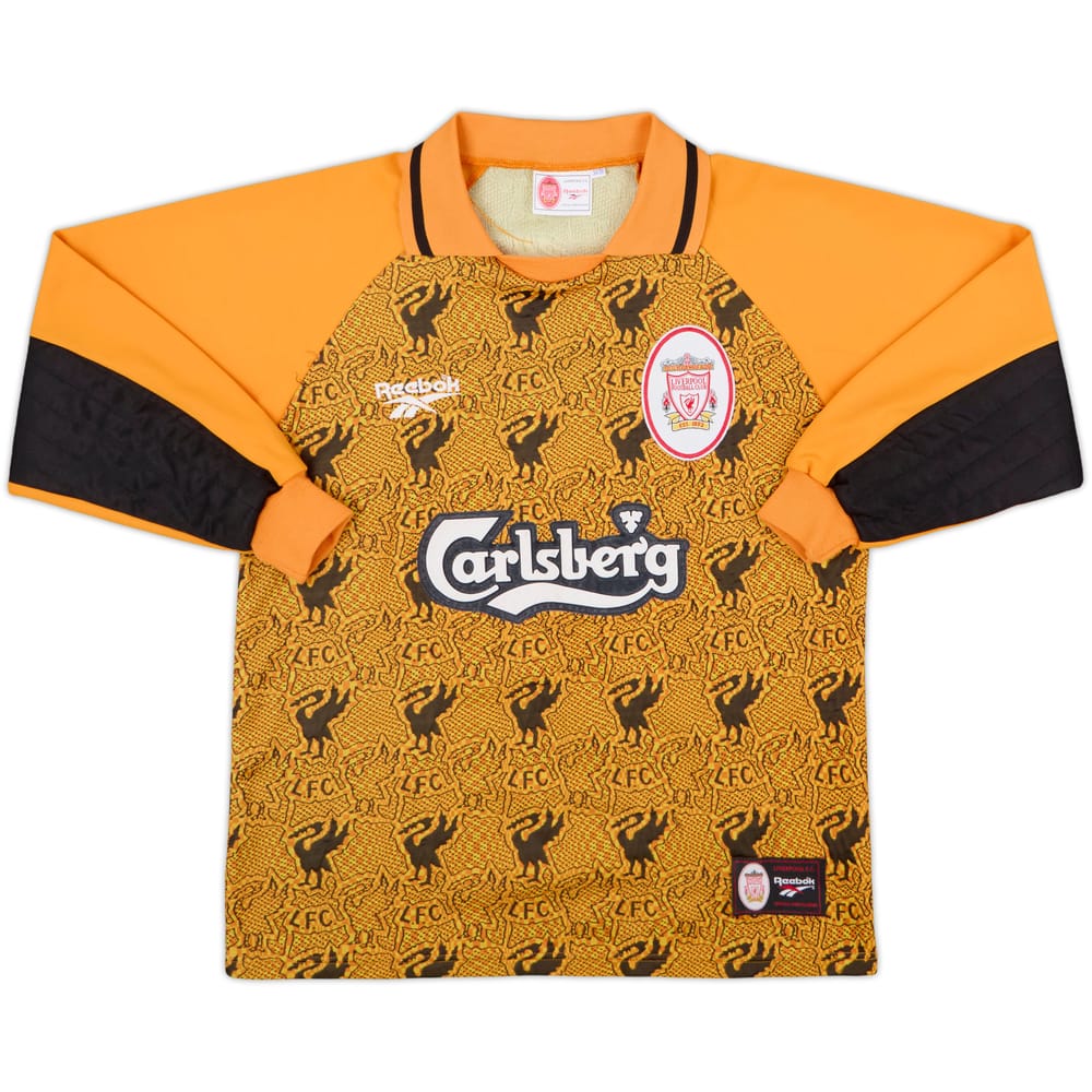 1996-97 Liverpool GK Shirt - 8/10 - (S)
