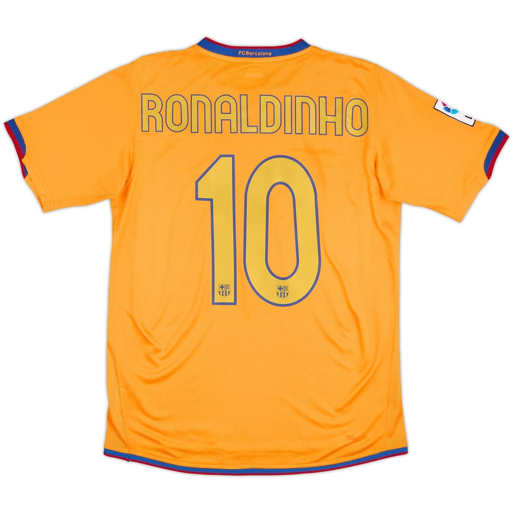 2006-08 Barcelona Away Shirt Ronaldinho #10 - 9/10 - (S)