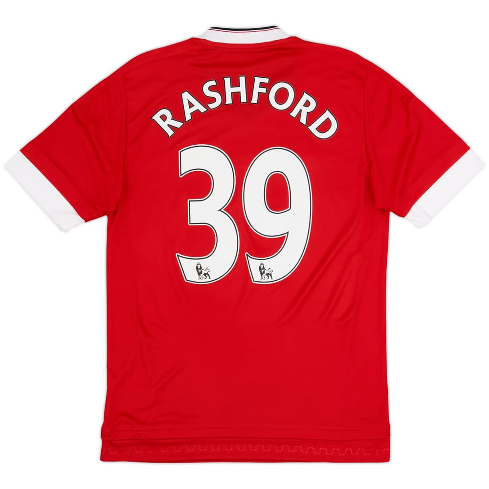 2015-16 Manchester United Home Shirt Rashford #39 - 9/10 - (S)