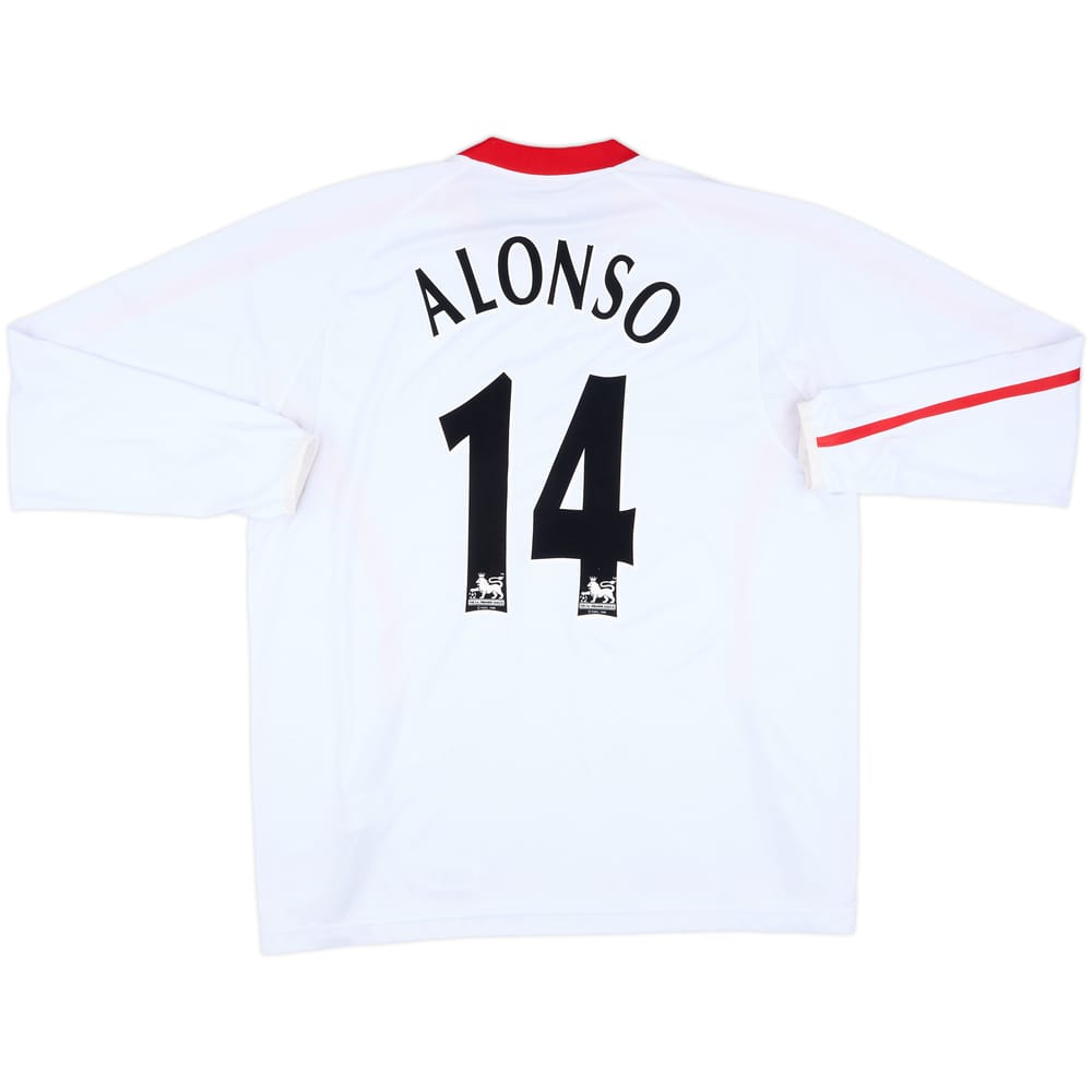 2005-06 Liverpool Away L/S Shirt Alonso #14 - 7/10 - (XL)