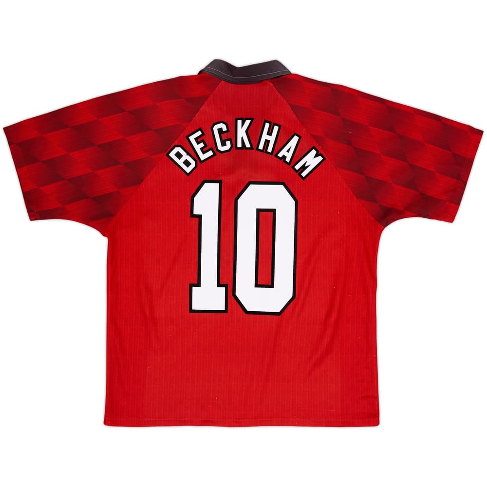 1996-98 Manchester United Home Shirt Beckham #10 - 5/10 - (L)
