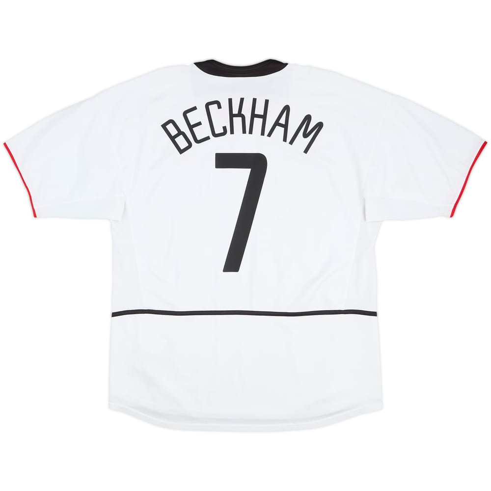 2002-03 Manchester United Away Shirt Beckham #7 - 7/10 - (L)