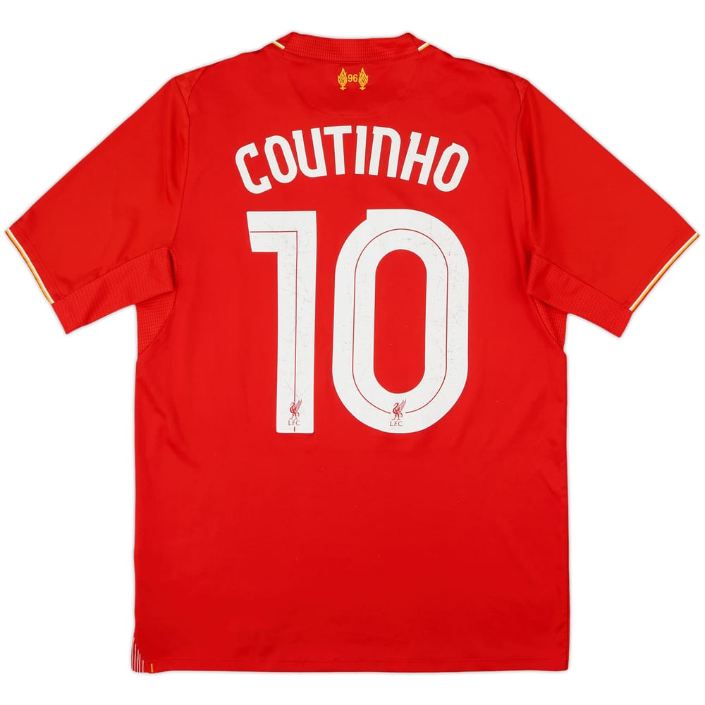 2015-16 Liverpool Home Shirt Coutinho #10 - 6/10 - (S)