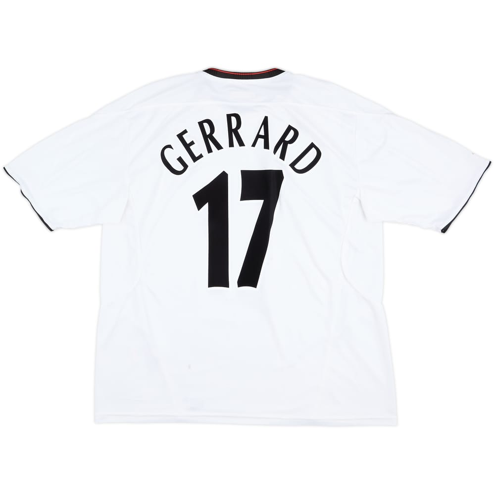 Camiseta de visitante del Liverpool 2003-04 Gerrard #17 - 3/10 - (XL)
