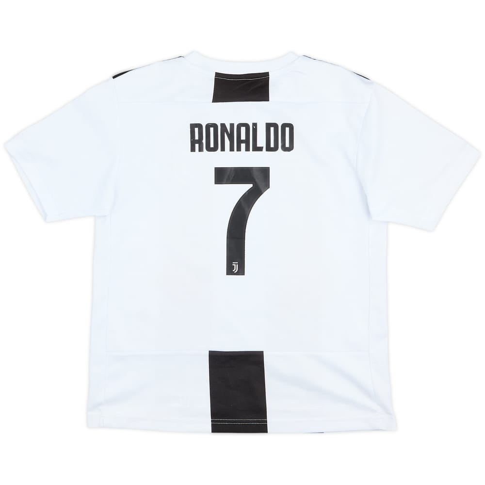 2018-19 Juventus Home Shirt Ronaldo #7 - 7/10 - (S.Boys)