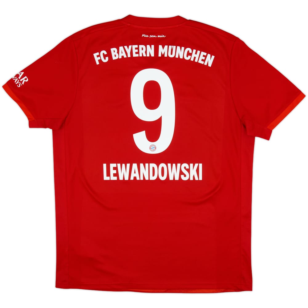 2019-20 Bayern Munich Home Shirt Lewandowski #9 - 7/10 - (L)