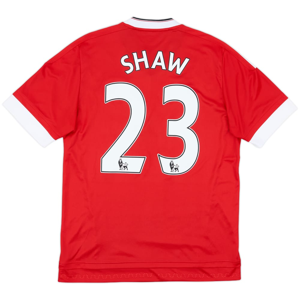 2015-16 Manchester United Home Shirt Shaw #23 - 8/10 - (M)