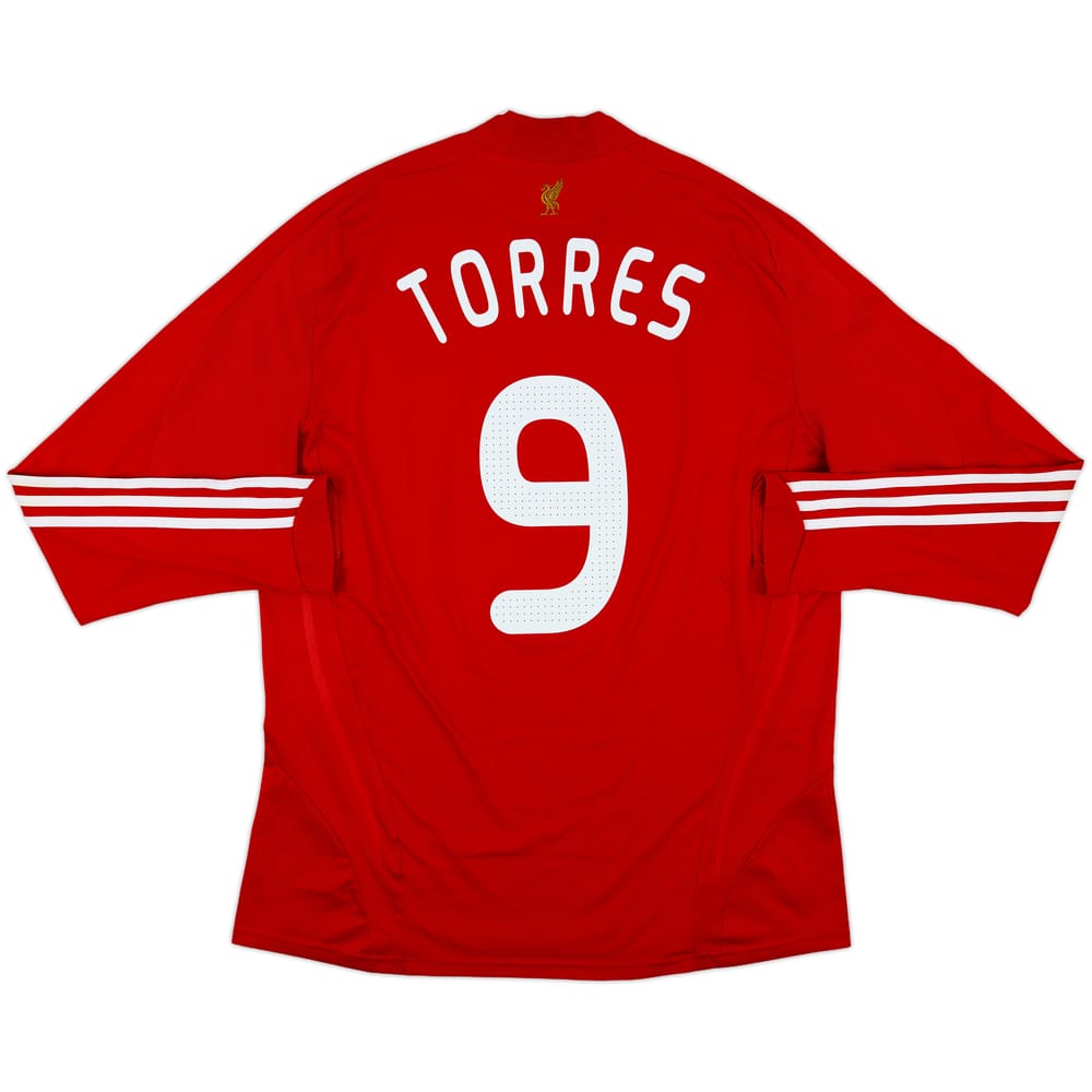 2008-10 Liverpool Home L/S Shirt Torres #9 - 6/10 - (XL)