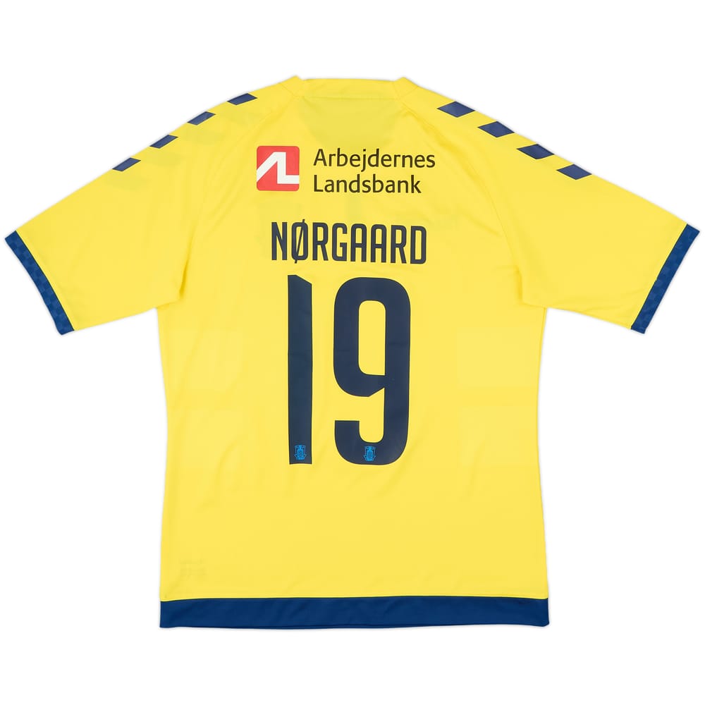 2016-17 Brondby Home Shirt Nørgaard #19 - 8/10 - (L)