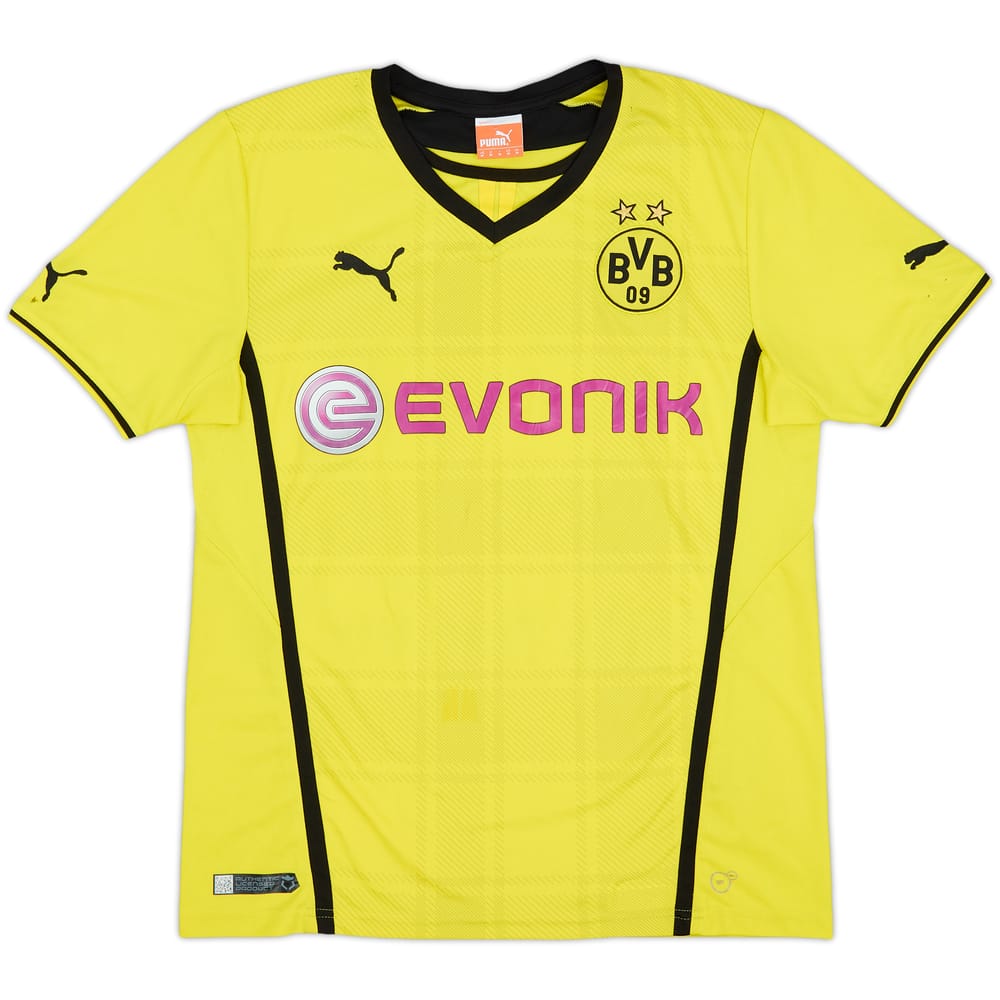 2013-14 Borussia Dortmund Home Shirt - 4/10 - (M)
