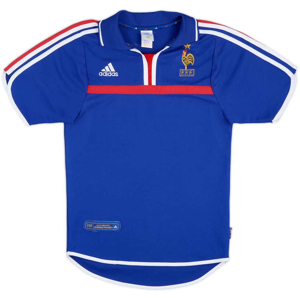 2000-02 France Home Shirt - 8/10 - (L.Boys)