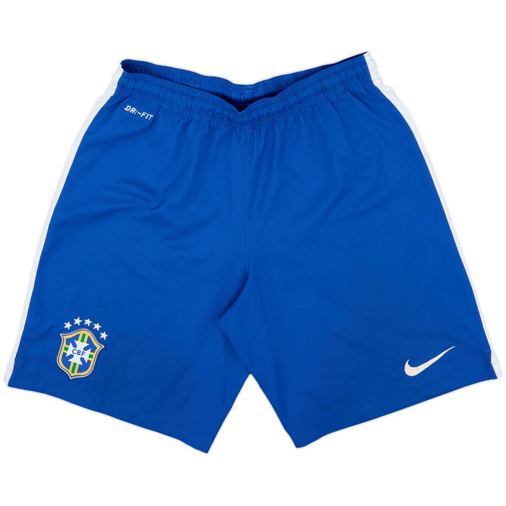 2014-15 Brazil Home Shorts - 9/10 - (M)