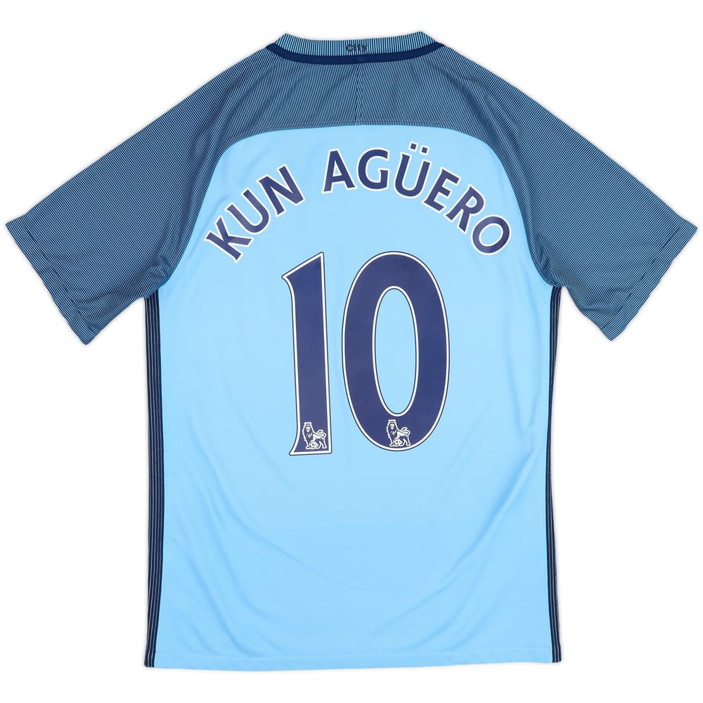 Camiseta de local del Manchester City 2016-17 Kun Aguero #10 - 8/10 - (S)