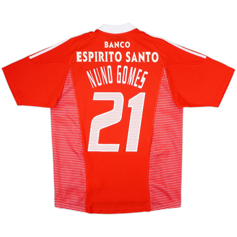 2002-03 Benfica Home Shirt Nuno Gomes #21 - 6/10 - (M)