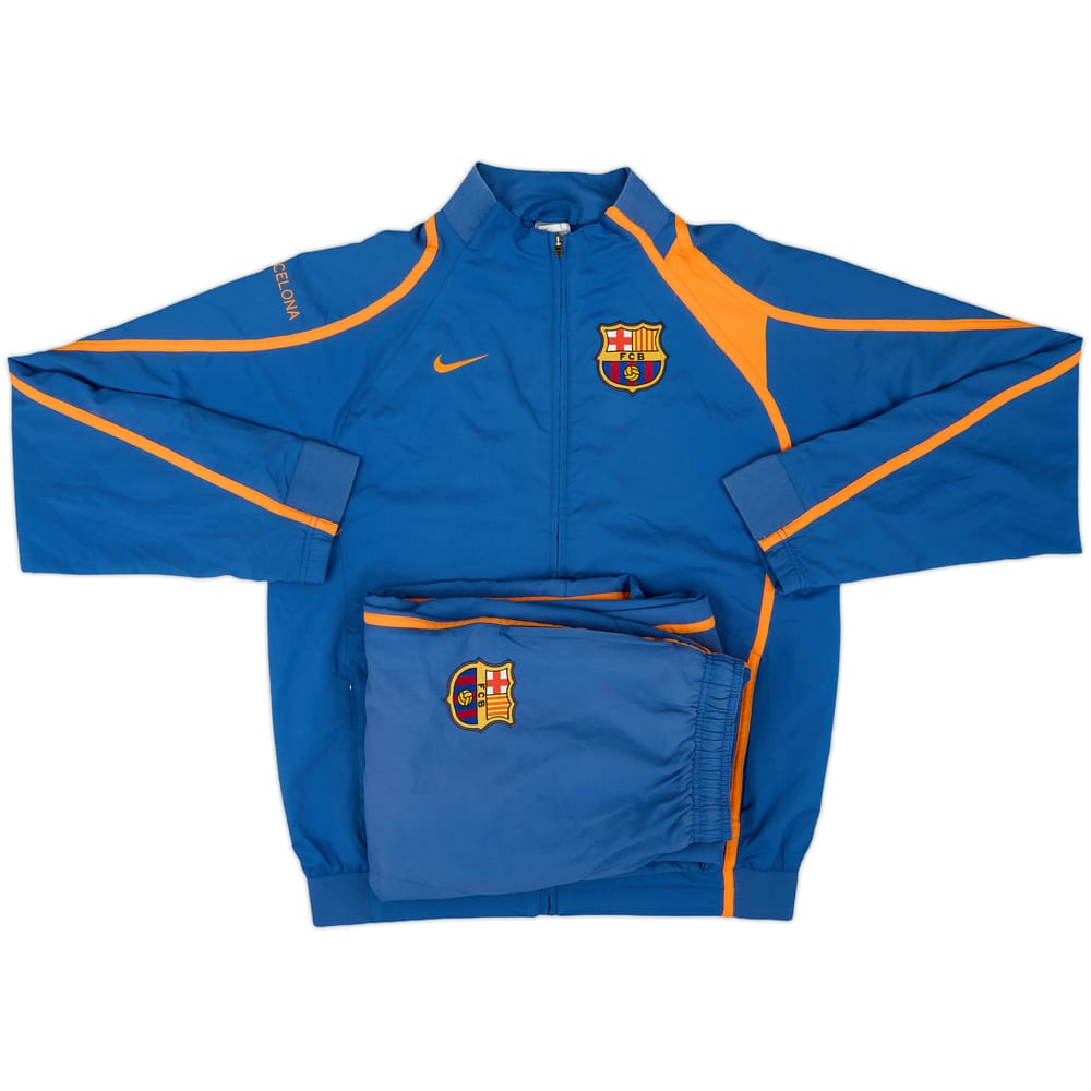 2007-08 Barcelona Nike Tracksuit - 9/10 - (L)
