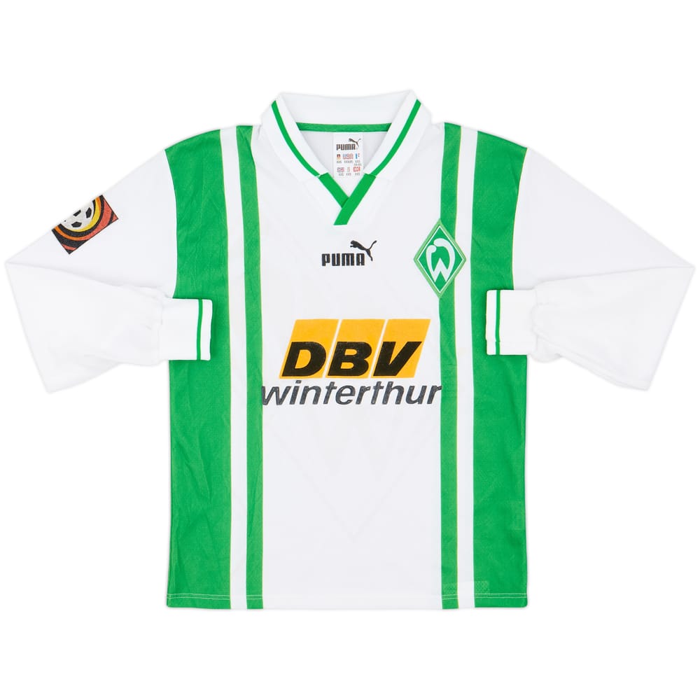 1996-97 Werder Bremen Home L/S Shirt - 8/10 - (XXS)