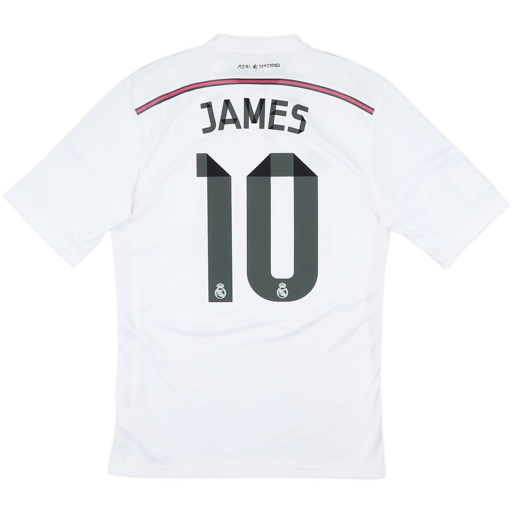 2014-15 Real Madrid Home Shirt James #10 - 8/10 - (M)