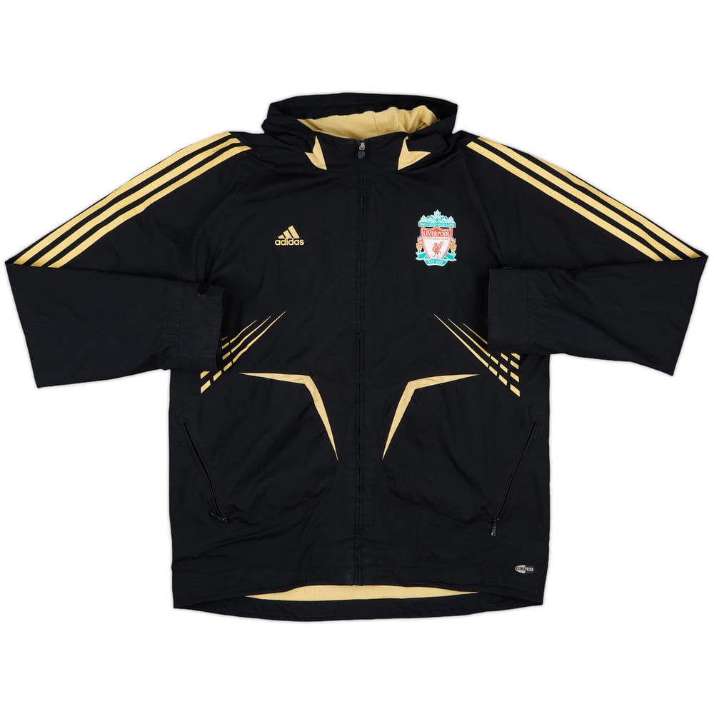 2008-09 Liverpool adidas Hooded Track Jacket - 8/10 - (L)