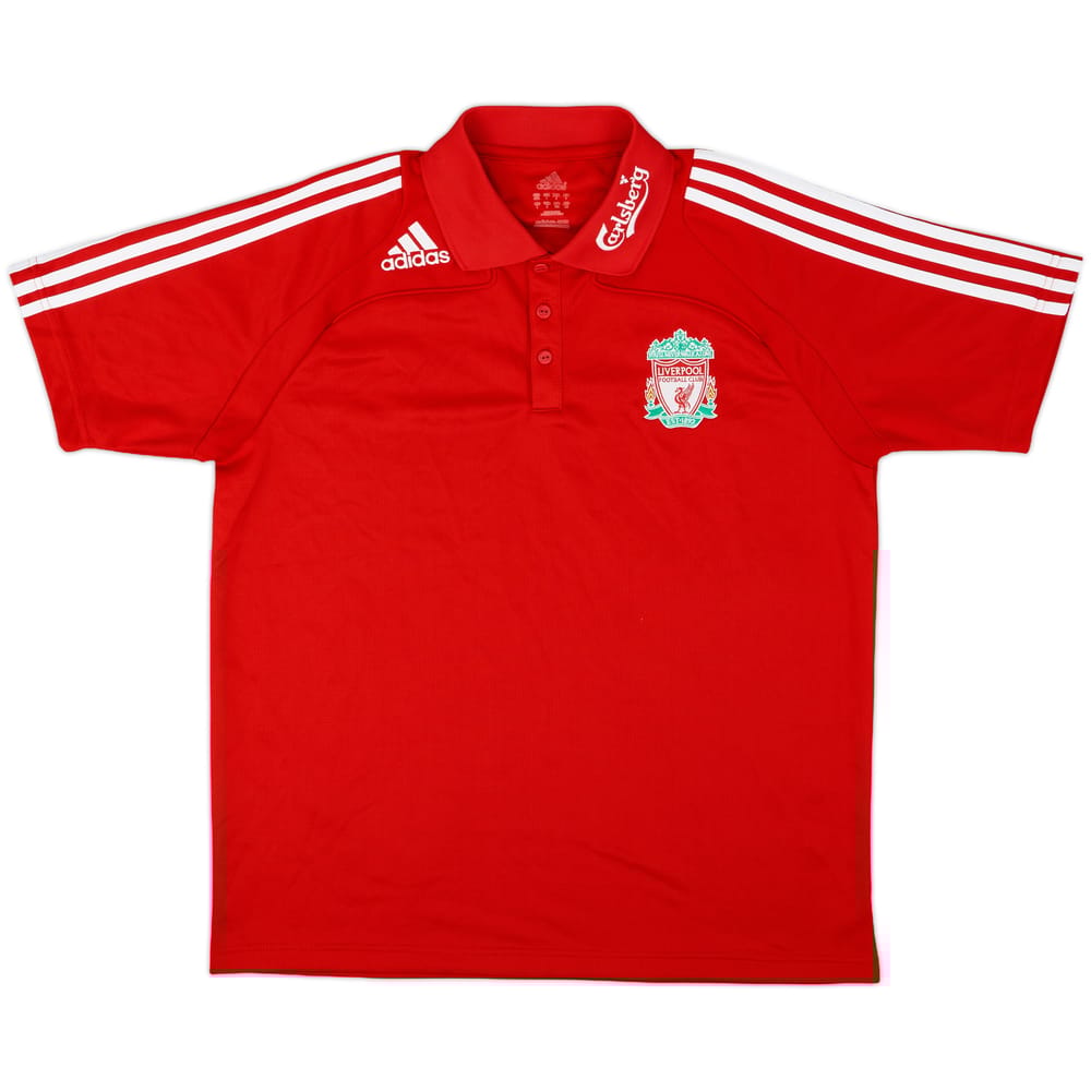 2008-09 Liverpool adidas Polo Shirt - 8/10 - (S)