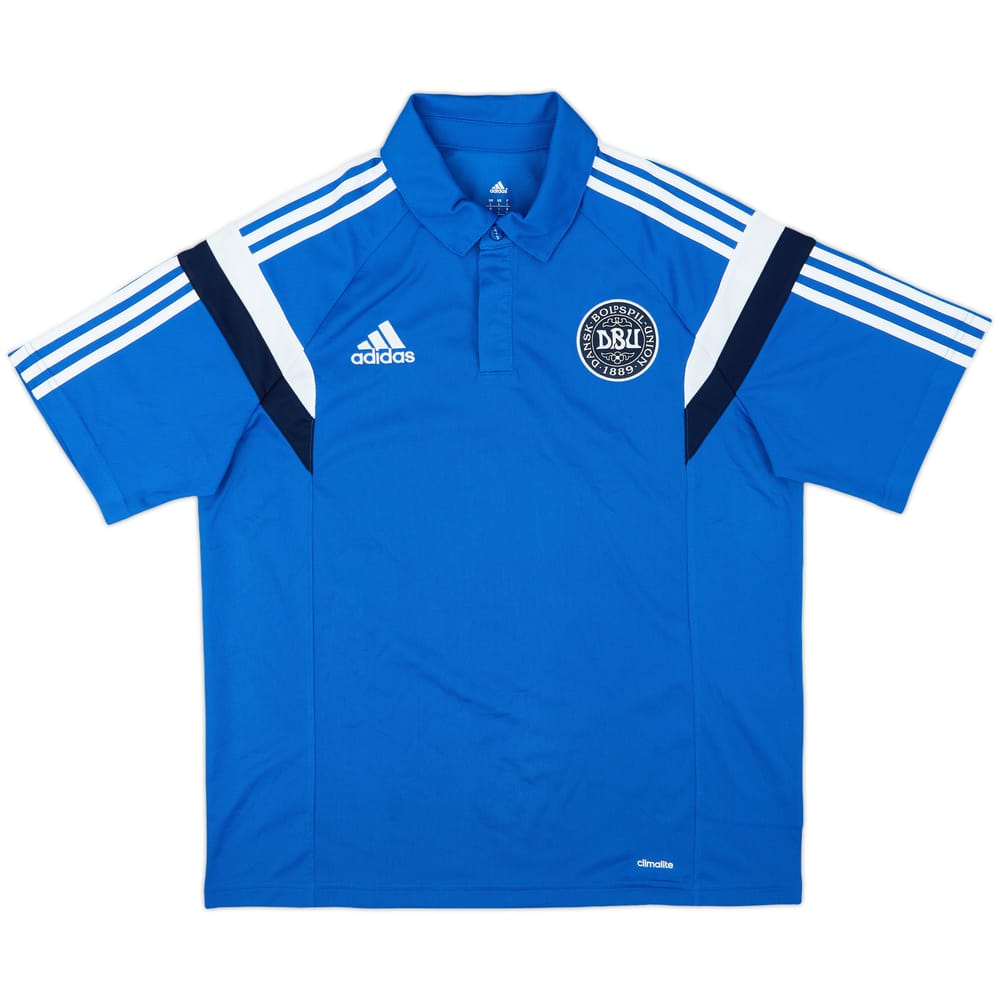2014-15 Denmark adidas Polo Shirt - 9/10 - (L)