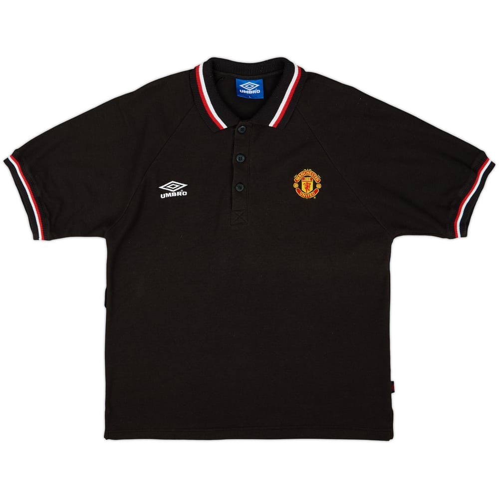2000-01 Manchester United Umbro Polo Shirt - 9/10 - (L)