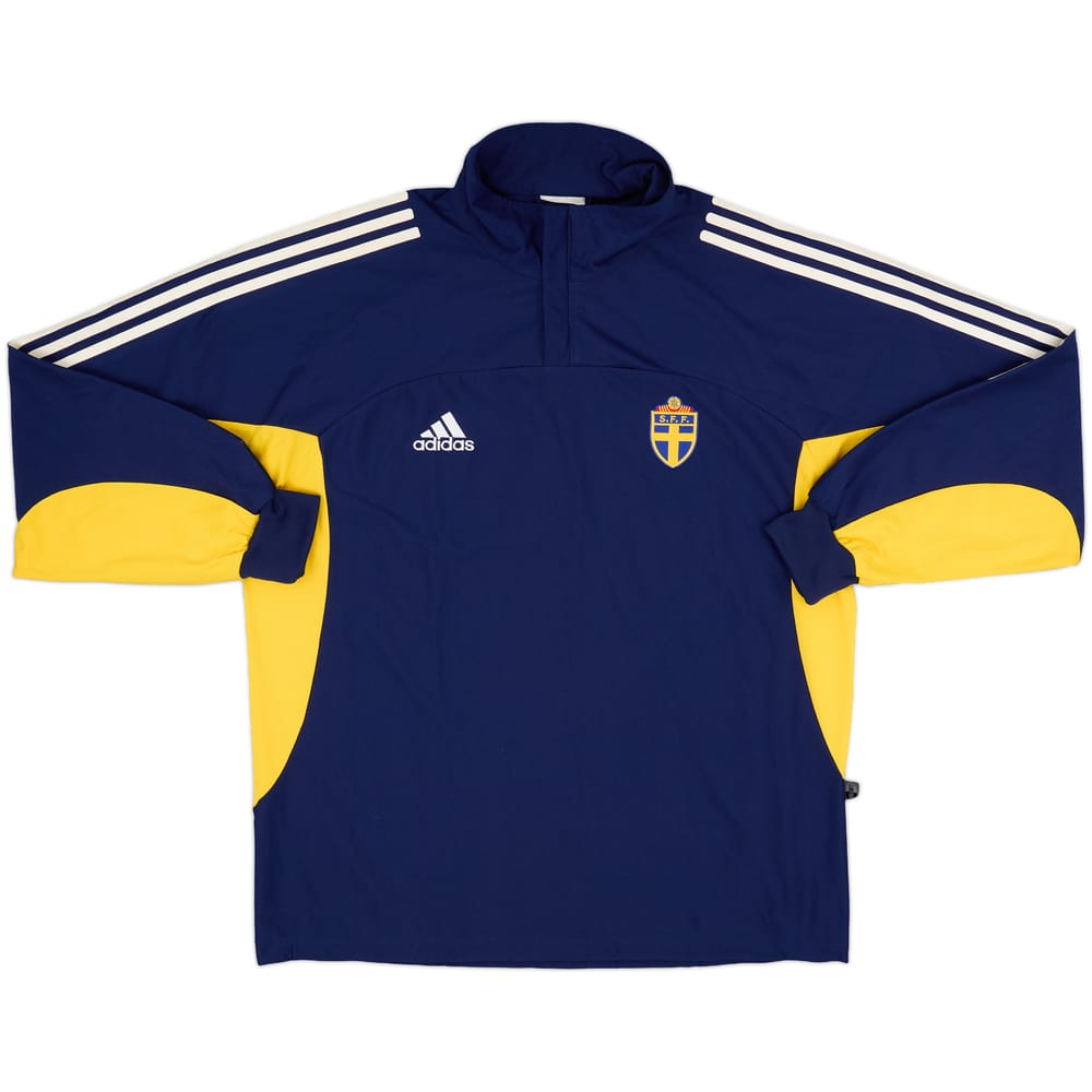 2002-03 Sweden adidas 1/4 Zip Drill Top - 8/10 - (L)