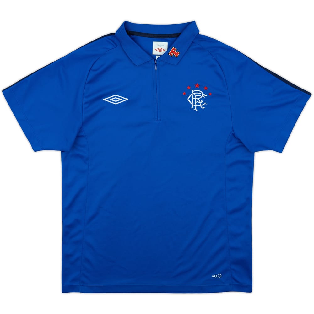 2011-12 Rangers Umbro 1/4 Zip Polo Shirt - 8/10 - (M)