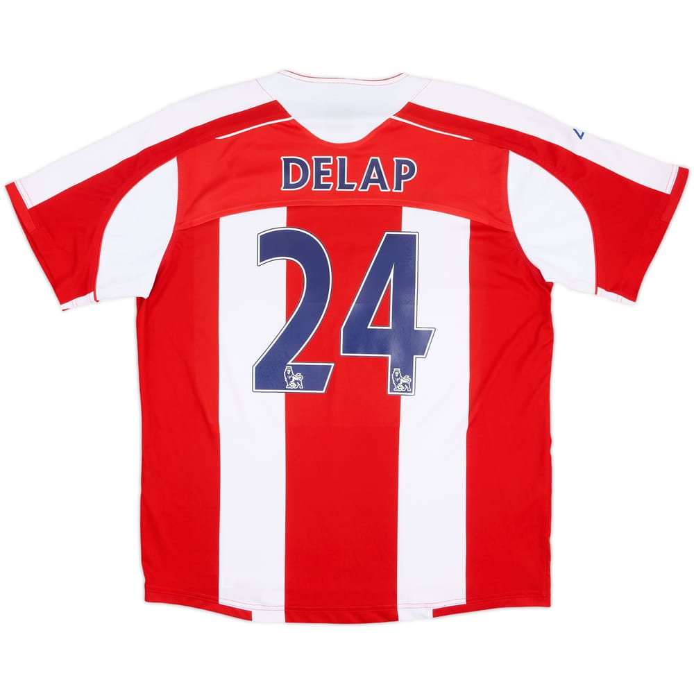 2008-09 Stoke City Home Shirt Delap #24 - 8/10 - (M)