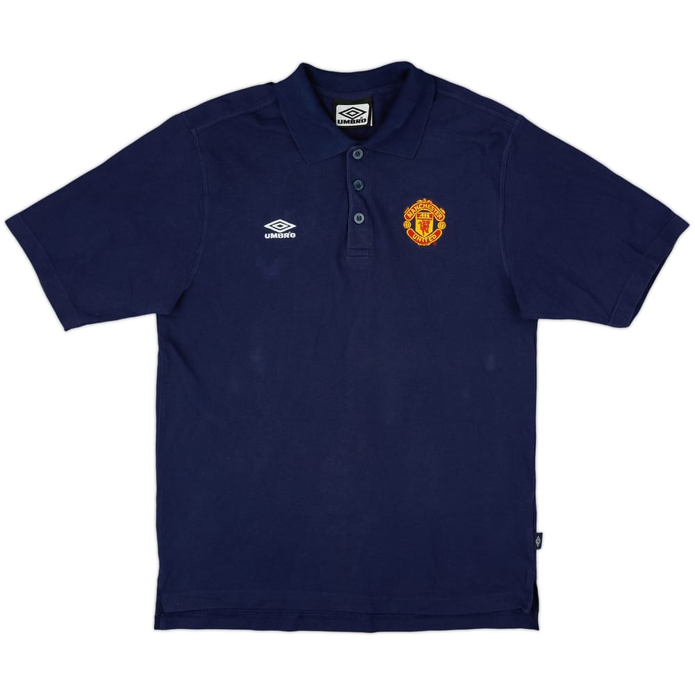 1999-00 Manchester United Umbro Polo Shirt - 8/10 - (M)
